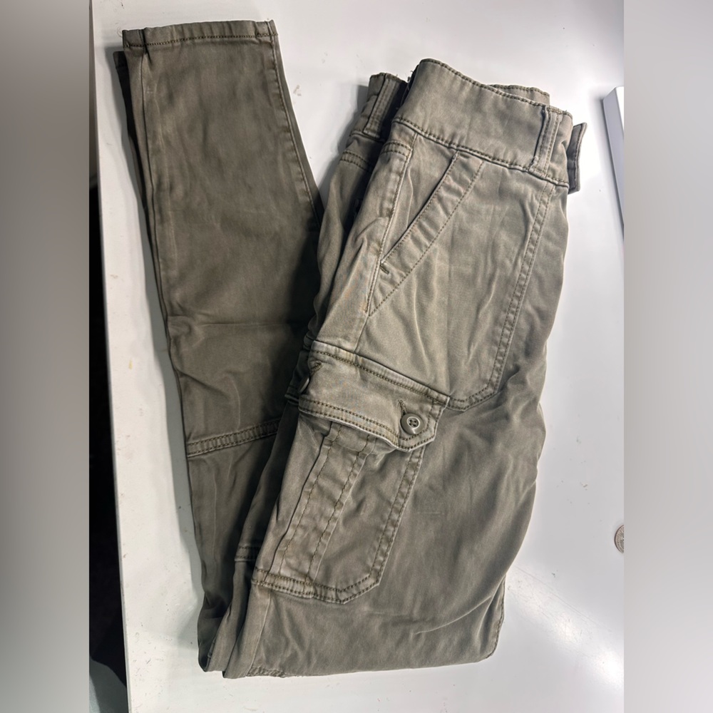 American Eagle Outfitters Woman’s Olive Super Hi-Rise Jeggings